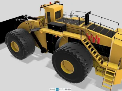 Letourneau l2350 komatsu we2350 wheel loader 1 3D model