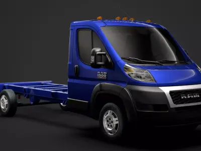 Ram Promaster Truck Single Cab 4300 WB 2020 3D model