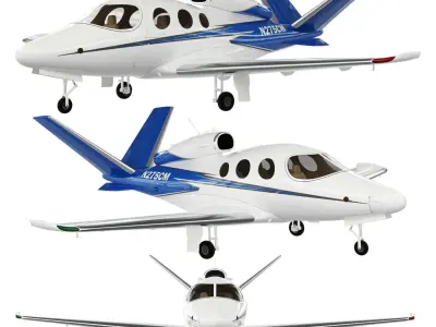 Aircraft Cirrus Vision Jet SF50 3D model