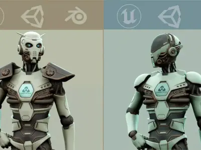 CYBORGTOPIA HUMANOID COLLECTION 06 3D Model Pack