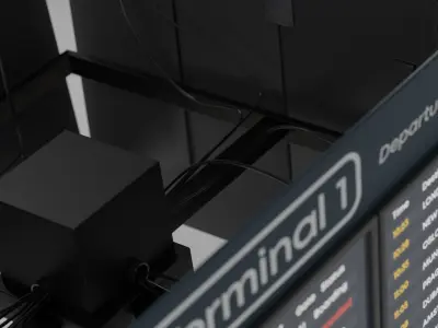 Flight Information Display System 3D model