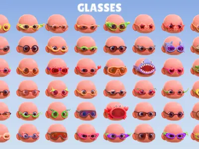 GASTRO - Characters Collection Pack by yaro-team Low-poly 3D model