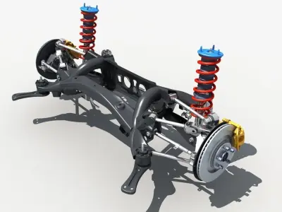 Car Suspension 02 3D model