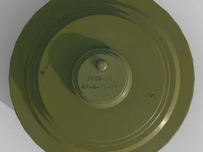 Mine TM-57 Low-poly 3D model