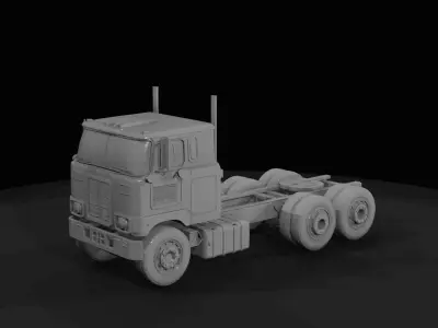 1-87 1962 Mack F700 tractor truck Print Ready STL 3D print model