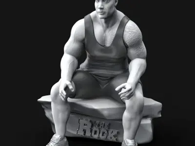 The Rock 3D Printable Free Free 3D print model