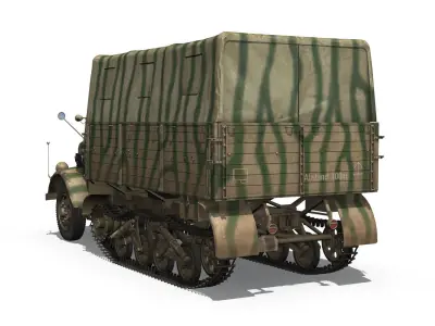 Opel Blitz Maultier - Half-Truck  - 36 Infantry-Division 3D model