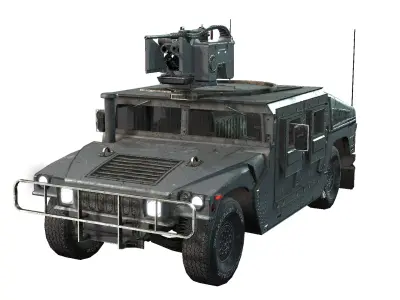 Humvee Low-poly 3D model