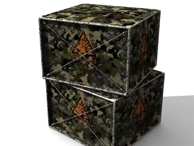 Military Explosive Container 3D model