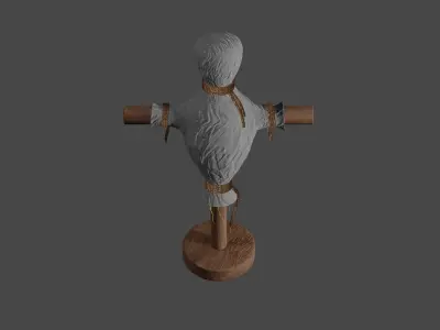 Medieval fencing training apparatus 3D model