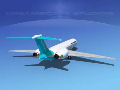 McDonnell Douglas MD-87 Devonair 3D model