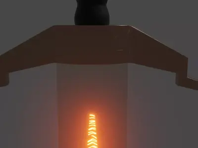 sword with lights Free 3D model