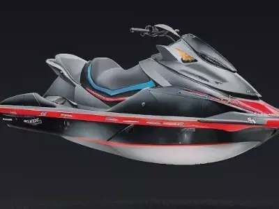 Modern Personal Watercraft Low-poly 3D model