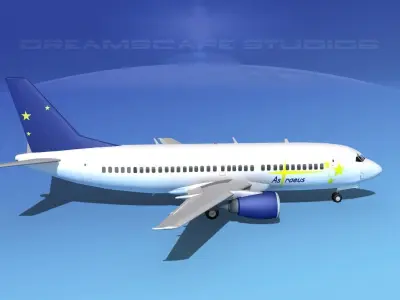 Boeing 737-300 Astraeus Airlines 3D model