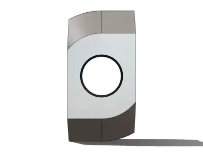 Porca Martelo Canal Channel 8 M5 Hammer Nut 3D model