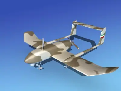 Mohajer 4 Drone V06 3D model