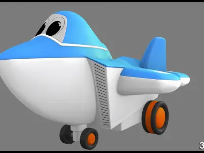 3d model  toys and games  vehicle toy airplane kids toys  3D model