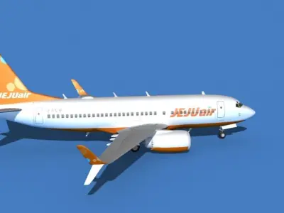 Boeing 737 MAX 7 Jeju Air 3D model