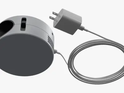 USB Charging Phone Projector White 3D model