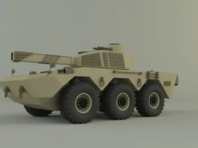 armored vehicle Mk2 tank 3D model
