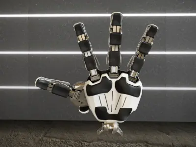 P-4WP Hand 3D model