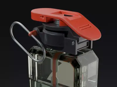 Sci-fi granade 3D model