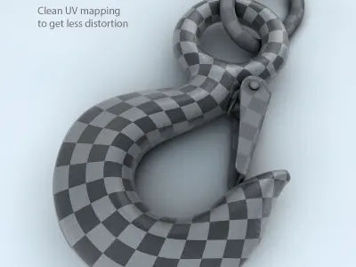 Pulley Hook 3D model