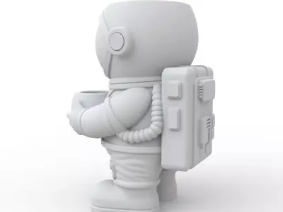 Astronaut Plant Pot 3D Print Model 3D print model buy