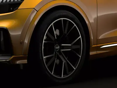 Audi Q8 50 TDI quattro S line 2018 wheel 3D model