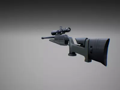 Weapons pack 01 with character animations 3D model