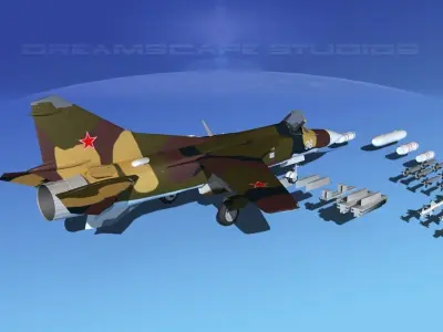 Mig 23 Flogger B V02 USSR 3D model