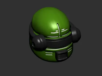 helmet high poly sculpt 3d printable ver 7 3D model 3D model 221
