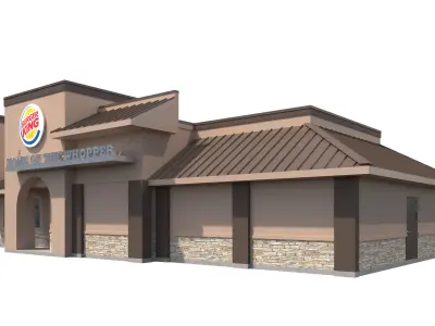 Retail-039 Burger King-003 3D model