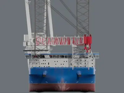 Jack-up Construction 3D model