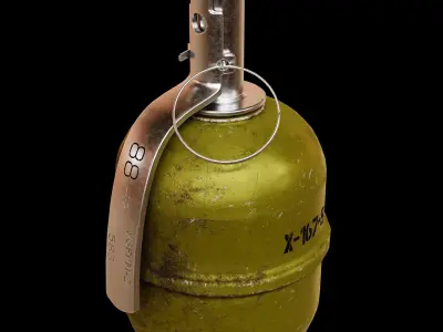 RGD-5 Hand Grenade Low-poly 3D model