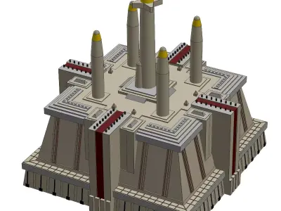 Jedi Temple Building 3D print model