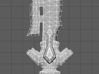 Stylised Razor Low-poly 3D model