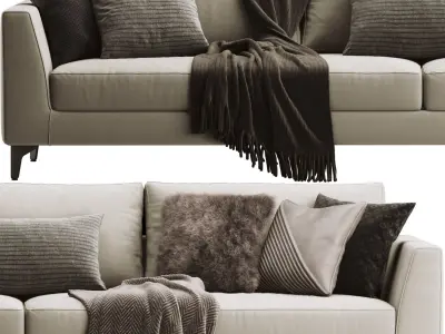 Meridiani Louis Up Sofa 3D model