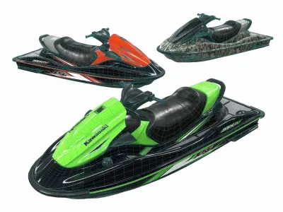 KAWASAKI JET SKI STX-15F Low-poly 3D model