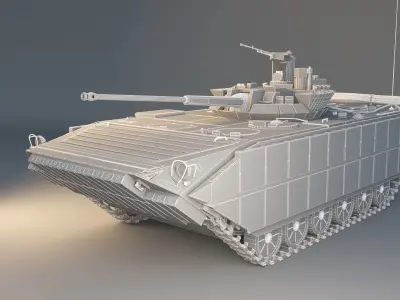 BMP-2 armoured vehicle 3D model