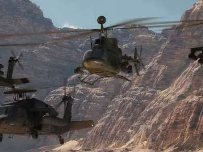 Kiowa Warrior Reconnasiance Helicopter 3D model