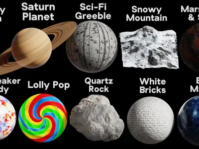 Blender Procedural Material Pack 16 Texture