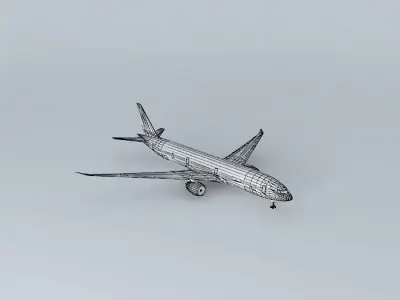 Template Boeing 777 EDITED! Free 3D model