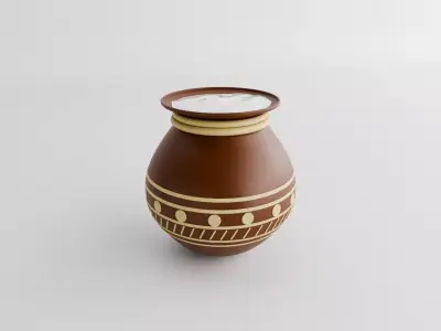 Clay Pot 3D Model Free low-poly 3D model