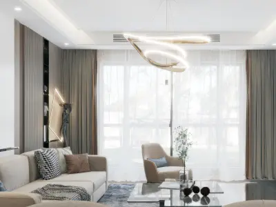 Modern Home Restaurant 3D model