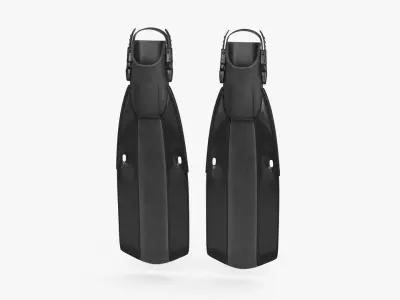 Swim Fins Low-poly 3D model