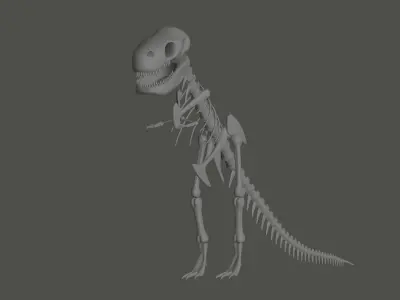 Tyrannosaurus Rex Fossil 3D model