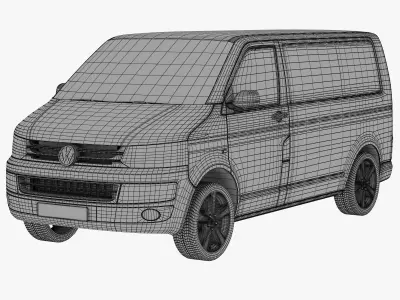 VW Multivan T5 3D model