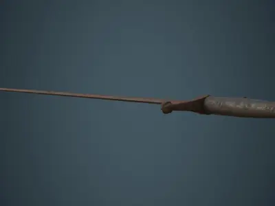 Longsword 2C Low-poly 3D model