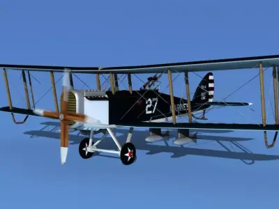 Airco DH-4 Bomber US Marines 3D model